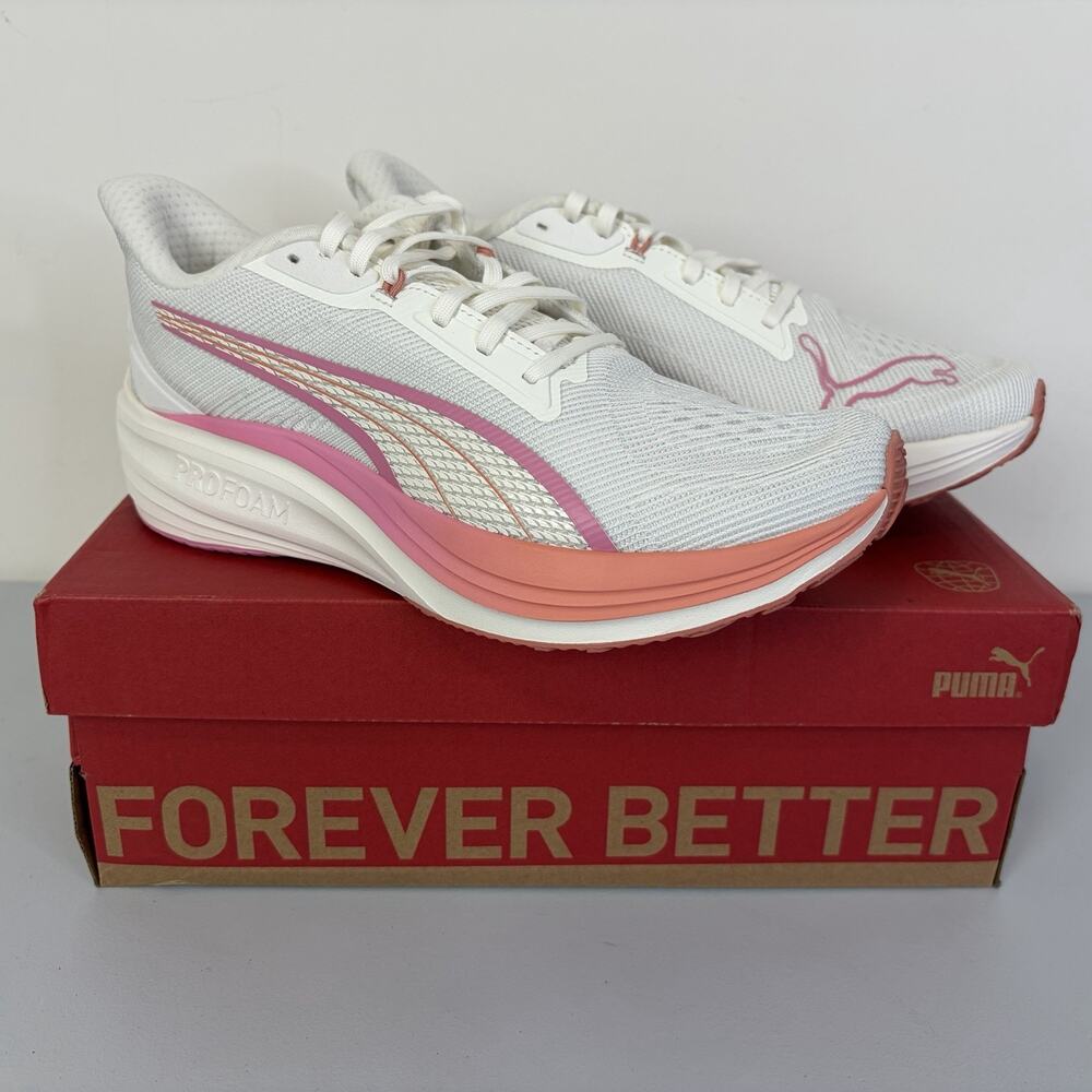 Puma‎ Darter Pro Fade Running Athletic Shoes Warm White Mauved Size 9 NIB
